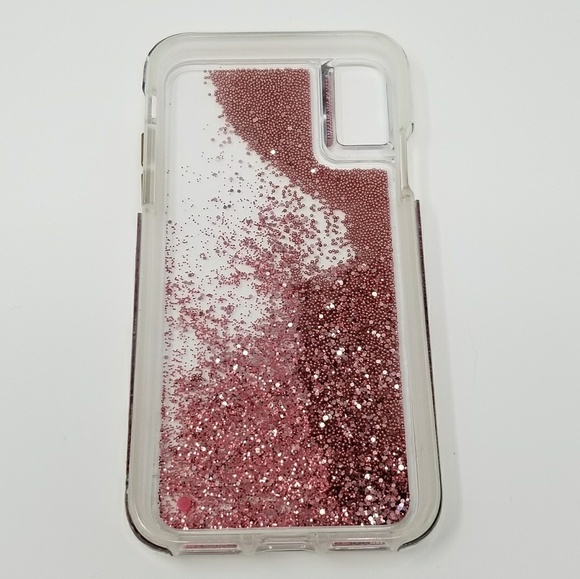 Case Mate Waterfall Rose Glitter Case for iPhone X - Picture 2 of 2